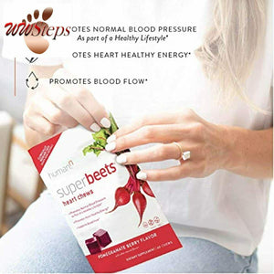 HumanN SuperBeets Heart Chews | Grape Seed Extract and Non-GMO Beet Powder Helps