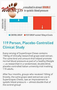 HumanN SuperGrapes Chews, Supplement for Blood Pressure and Energy Support, Grap