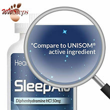 Load image into Gallery viewer, HealthA2Z Sleep Aid, Diphenhydramine HCl 50mg, 250 Softgels, Compare to Unisom,
