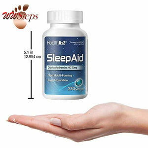 HealthA2Z Sleep Aid, Diphenhydramine HCl 50mg, 250 Softgels, Compare to Unisom,