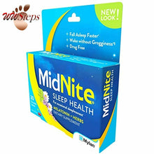 Load image into Gallery viewer, MidNite Drug-Free Sleep Aid, Chewable Tablets, Cherry Flavored, 30 Count, Melato
