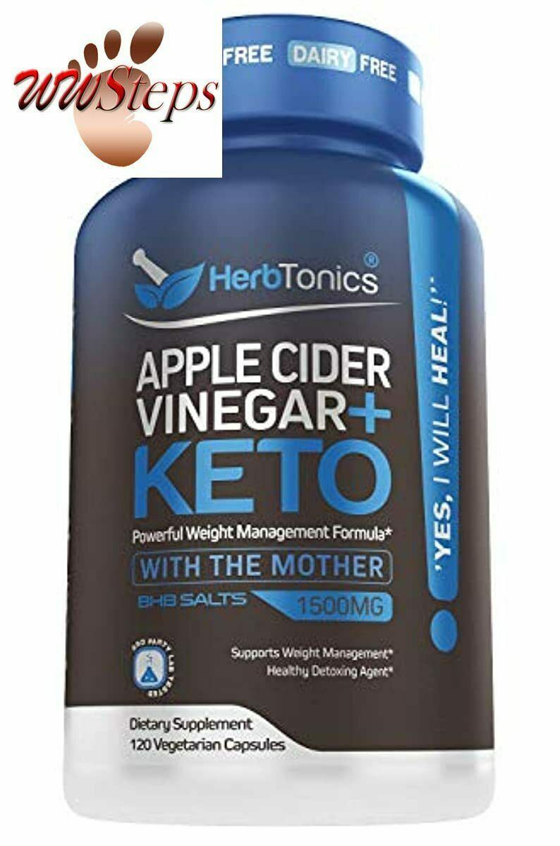 5X Potent Apple Cider Vinegar Capsules Plus Keto Bhb - Fat Burner and Weight Los