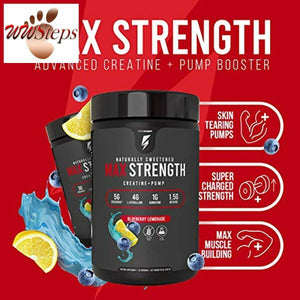 Inno Supps Max Strength - Advanced Creatine + Pump Booster, Creapure 5g, HMB 500