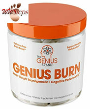 Load image into Gallery viewer, Genius Fat Burner - Thermogenic Weight Loss &amp; Nootropic Focus Supplement - Natur

