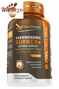 Thermogenic Fat Burner with Apple Cider Vinegar, Green Tea Extract, Acetyl L-Car