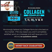 Load image into Gallery viewer, RichBlends Multi Collagen Peptides (Types I, II, III, V, X) - Collagen Pills - A
