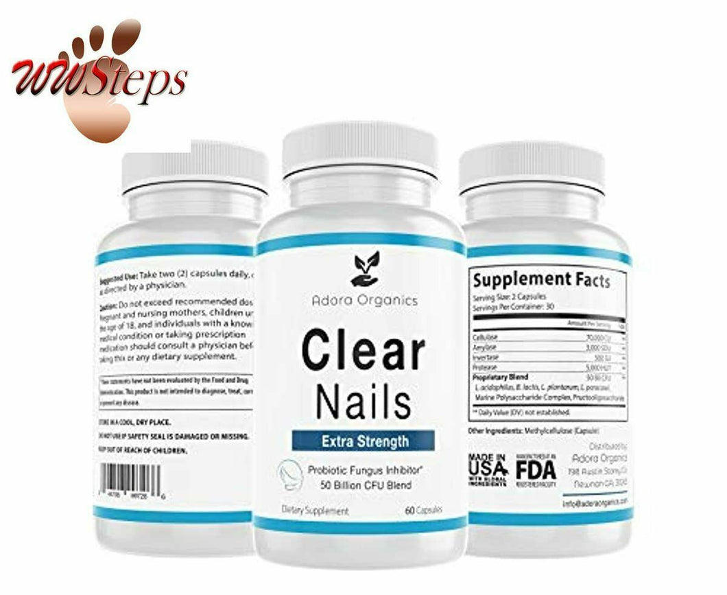 Clear Nails - Extra Strength - Probiotic Fungus Inhibitor - 50 Billion CFU