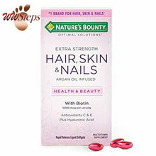 Load image into Gallery viewer, Nature&#39;s Bounty Optimal Solutions Hair Skin &amp; Nails Extra Strength
