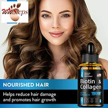 Load image into Gallery viewer, Premium Biotin &amp; Collagen Hair Growth Drops - Potent US Made Hair Growth Product
