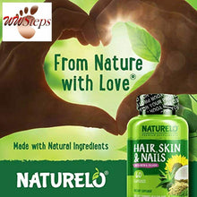 Load image into Gallery viewer, NATURELO Hair, Skin and Nails Vitamins - 5000 mcg Biotin, Natural Collagen, Orga
