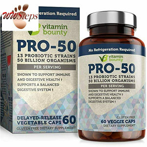 Vitamin Bounty - Pro 50 Probiotic - 13 Probiotic Strains, 50 Billion Organisms P