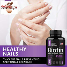 將圖片載入圖庫檢視器 Biotin, Keratin &amp; Collagen Pills - Marine Collagen &amp; Biotin Vitamins for Hair, S
