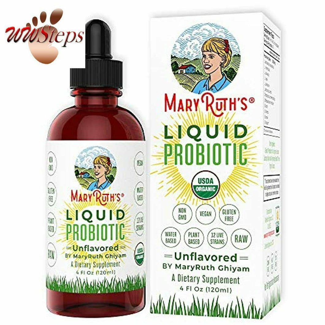 Organic Liquid Probiotics by MaryRuth's (Plant-Based) - Men Women Kids Babies To