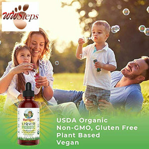 Organic Liquid Probiotics by MaryRuth's (Plant-Based) - Men Women Kids Babies To