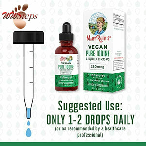 (1 Year Supply) Vegan Iodine Drops by MaryRuth's | Nascent Liquid Iodine Supplem