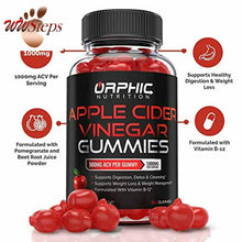 Charger l&#39;image dans la galerie, Apple Cider Vinegar Gummies - 1000mg - Formulated for Weight Loss, Energy Boost
