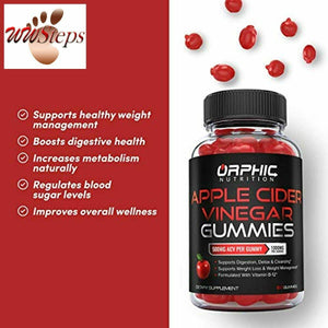 Apple Cider Vinegar Gummies - 1000mg - Formulated for Weight Loss, Energy Boost