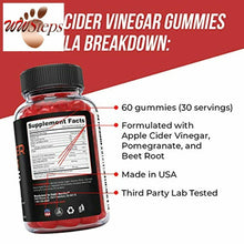 Load image into Gallery viewer, Apple Cider Vinegar Gummies - 1000mg - Formulated for Weight Loss, Energy Boost
