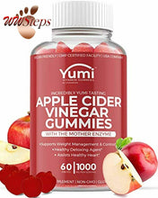 Load image into Gallery viewer, Apple Cider Vinegar Gummies with Raw Organic Acv from The Mother, Paired with Vi
