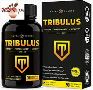 Tribulus Terrestris 2000mg Supplement | Extra Strength Saponins + Enhanced Absor