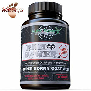 Ram Power II Super Horny Goat Weed 1000mg Plus Maca Root, Tribulus Terrestris, L