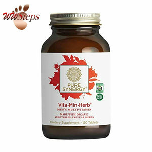 Pure Synergy Vita·Min·Herb for Men | 120 Tablets | Multivitamin Made with Orga