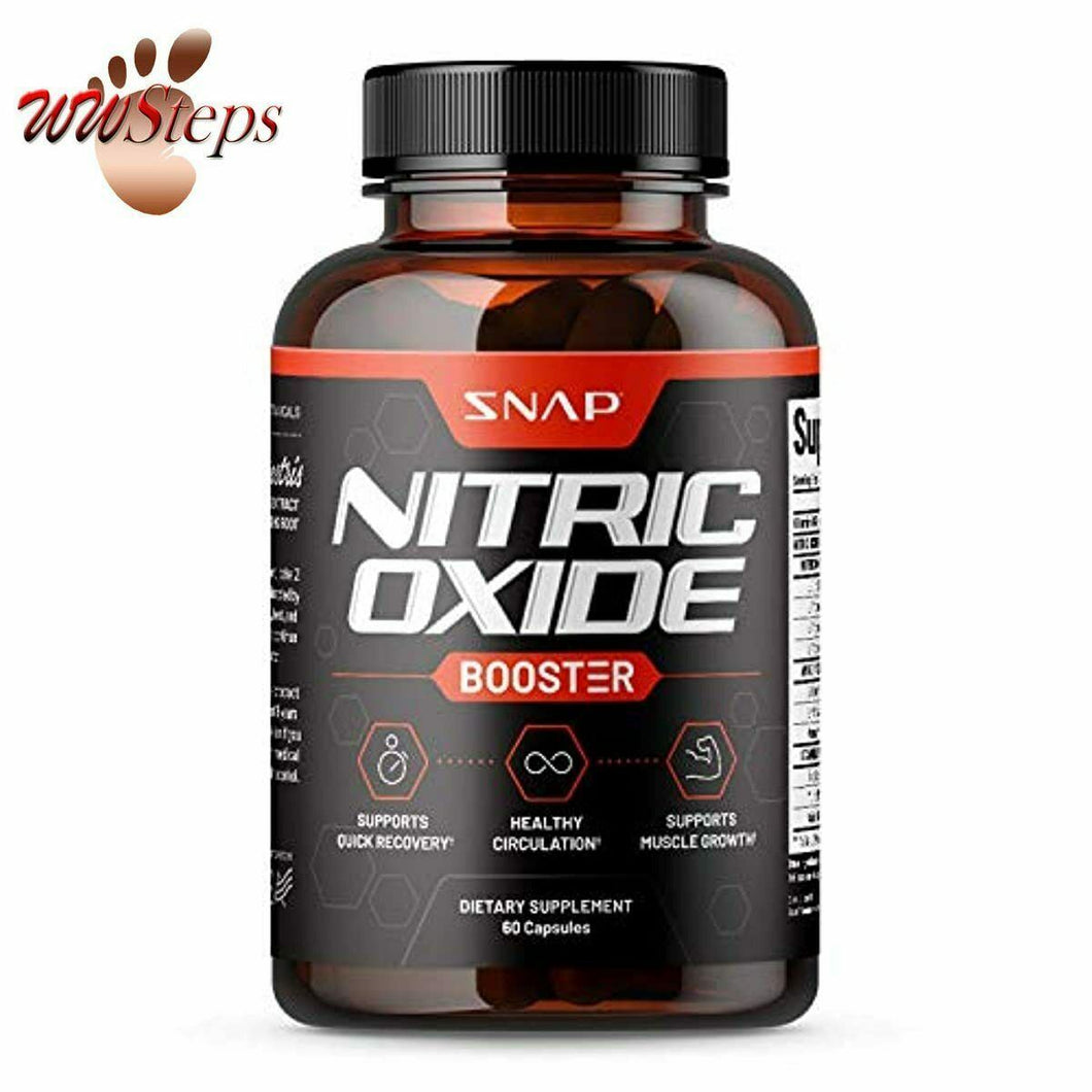 Nitric Oxide Booster by Snap Supplements - Pre Workout, Muscle Builder - L Argin