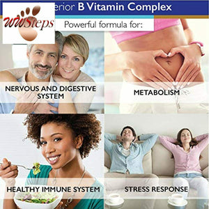 Superior Labs B Vitamin Complex - Superior Absorption - 100% NonGMO Safe from Ad