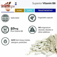 Charger l&#39;image dans la galerie, Superior Labs — Best Vitamin B6 Dietary Supplement — 50 mg Dosage ,120 Veget
