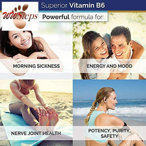 Superior Labs — Best Vitamin B6 Dietary Supplement — 50 mg Dosage ,120 Veget