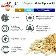 Charger l&#39;image dans la galerie, Superior Labs Alpha Lipoic Acid - Pure NonGMO ALA 600mg 120 Vegetable Caps - Zer
