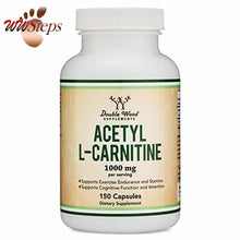Load image into Gallery viewer, Acetyl L Carnitine (150 Capsules, 75 Day Supply) 1,000mg ALCAR for Brain Functio
