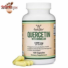 Load image into Gallery viewer, Quercetin 1000mg with Bromelain 200mg, 120 Capsules - 2 Month Supply - May Stren
