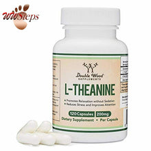 將圖片載入圖庫檢視器 L-Theanine 200mg by Double Wood Supplements — Naturally Reduce Stress, Promote

