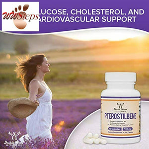 Pterostilbene 100mg Capsules (Third Party Tested) Made in The USA, 60 Capsules,