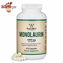 Load image into Gallery viewer, Monolaurin 1,000mg per Serving, 210 Capsules (Vegan Safe, Non-GMO, Gluten Free,
