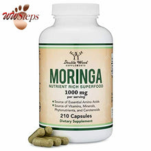 Load image into Gallery viewer, Moringa Powder Capsules - Organic and Vegan (210 Count, 1,000mg Per Serving) Ama
