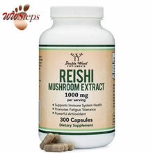 Load image into Gallery viewer, Reishi Mushroom Capsules (4:1 Ganoderma Extract, 1,000mg Reishi Powder Servings)
