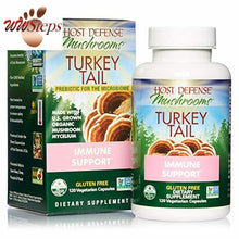 이미지를 갤러리 뷰어에 로드 , Host Defense, Turkey Tail, 120 Capsules, Natural Immune System and Digestive Sup
