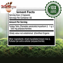 이미지를 갤러리 뷰어에 로드 , Host Defense, Turkey Tail, 120 Capsules, Natural Immune System and Digestive Sup
