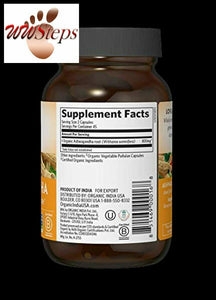 Organic India Ashwagandha Herbal Supplement - Stress Response Support, Vegan, Gl