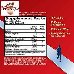 Move Free MSM 1500mg (per serving) With Glucosamine and Chondroitin - Advanced J