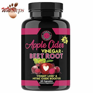 Angry Supplements Apple Cider Vinegar + Beet Root Capsules, Detox Pills, Nitric