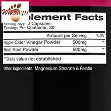 Load image into Gallery viewer, Angry Supplements Apple Cider Vinegar + Beet Root Capsules, Detox Pills, Nitric
