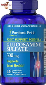 Puritans Pride Glucosamine Sulfate 500 Mg, 240 Count