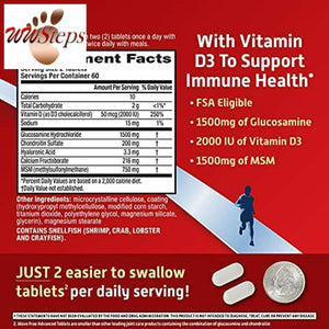 Move Free Vitamin D3, MSM, Glucosamine and Chondroitin - Advanced Joint Support