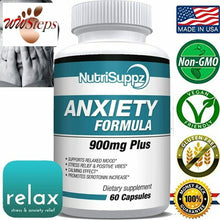Load image into Gallery viewer, Anti Anxiety Formula 900mg With Gaba, L-Theanine, 5-HTP, Ashwagandha, Magnesium
