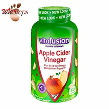 Load image into Gallery viewer, Vitafusion Apple Cider Vinegar Gummy Vitamins, 500mg Apple Cider Vinegar per ser
