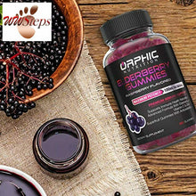 Charger l&#39;image dans la galerie, Elderberry Zinc &amp; Vitamin C Gummies - Immune System Support - Premium Antioxidan
