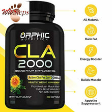 Load image into Gallery viewer, CLA Safflower Oil Supplement for Weight Loss, Metabolism &amp; Building Lean Muscle
